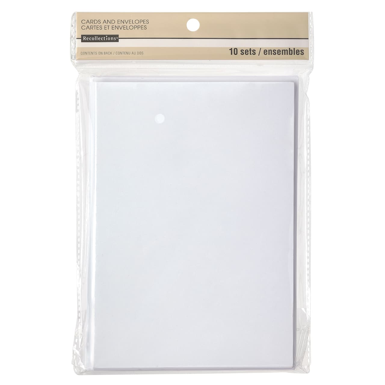 12 Packs: 10 ct. (120 total) White Cards & Envelopes by Recollections™, 5" x 7"